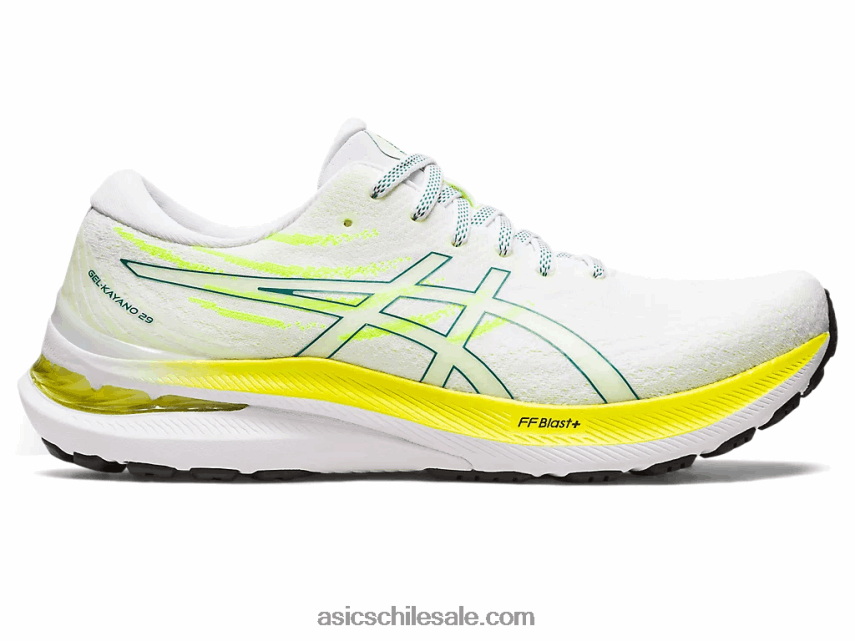hombres Asics gel-kayano 29 R8N4461178 blanco/pino aterciopelado