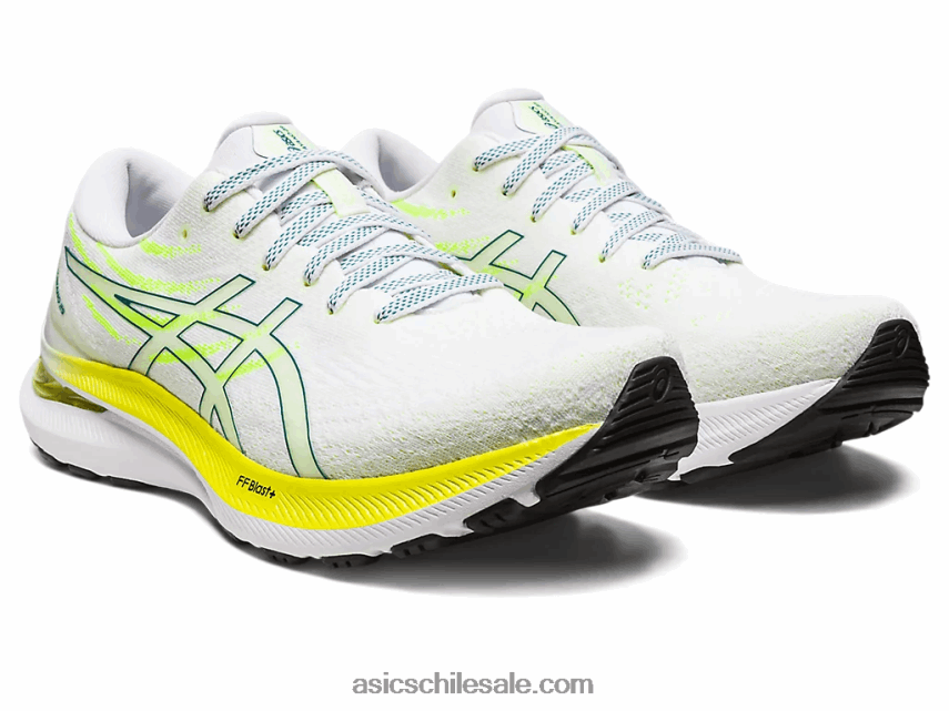 hombres Asics gel-kayano 29 R8N4461178 blanco/pino aterciopelado