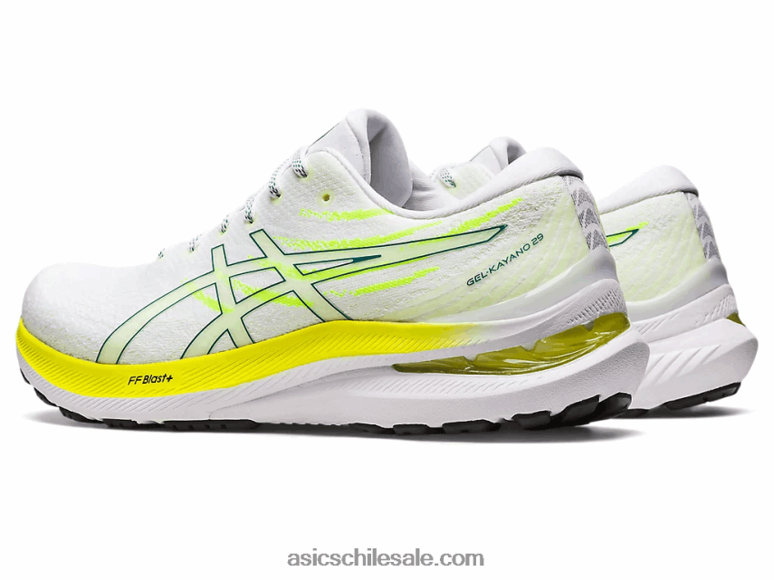 hombres Asics gel-kayano 29 R8N4461178 blanco/pino aterciopelado