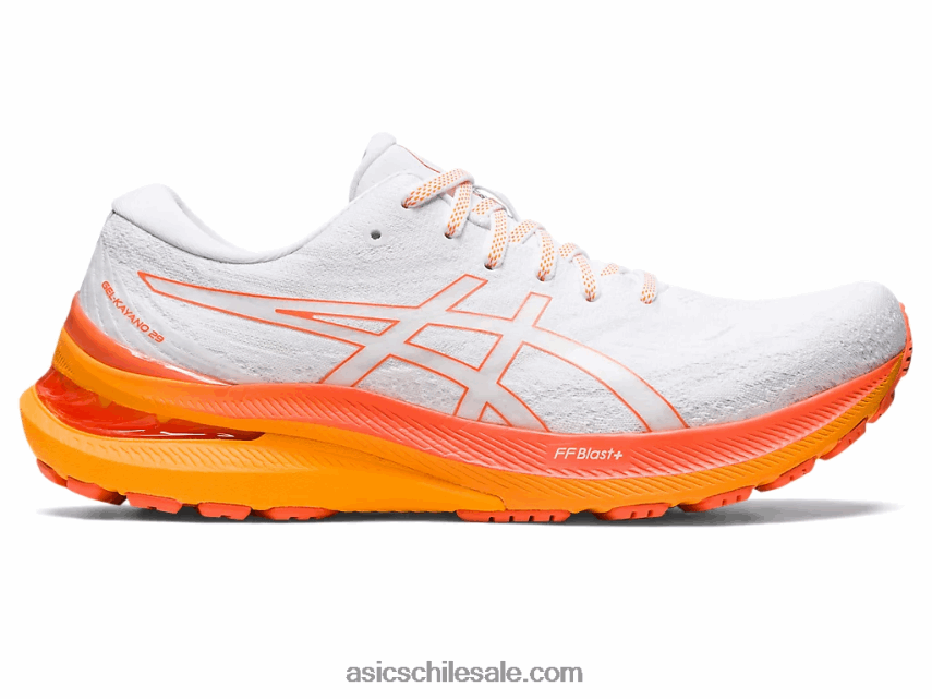 hombres Asics gel-kayano 29 R8N446330 blanco/naranja nova