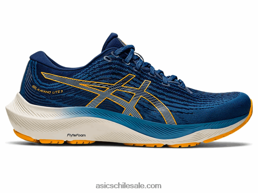 hombres Asics gel-kayano lite 3 R8N446796 azul/ámbar