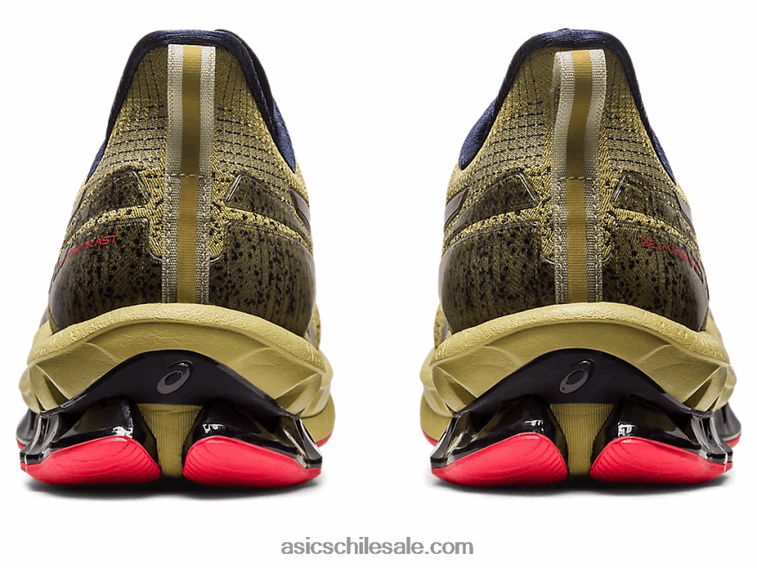 hombres Asics gel-kinsei explosión le 2 R8N446498 aceite de oliva/rojo eléctrico