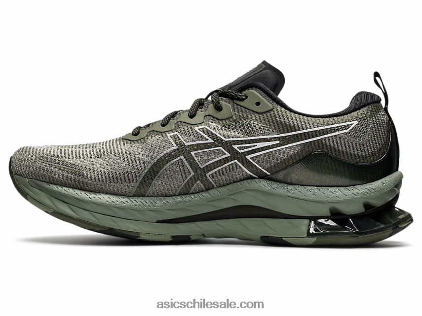 hombres Asics gel-kinsei explosión le R8N446654 liquen verde/blanco