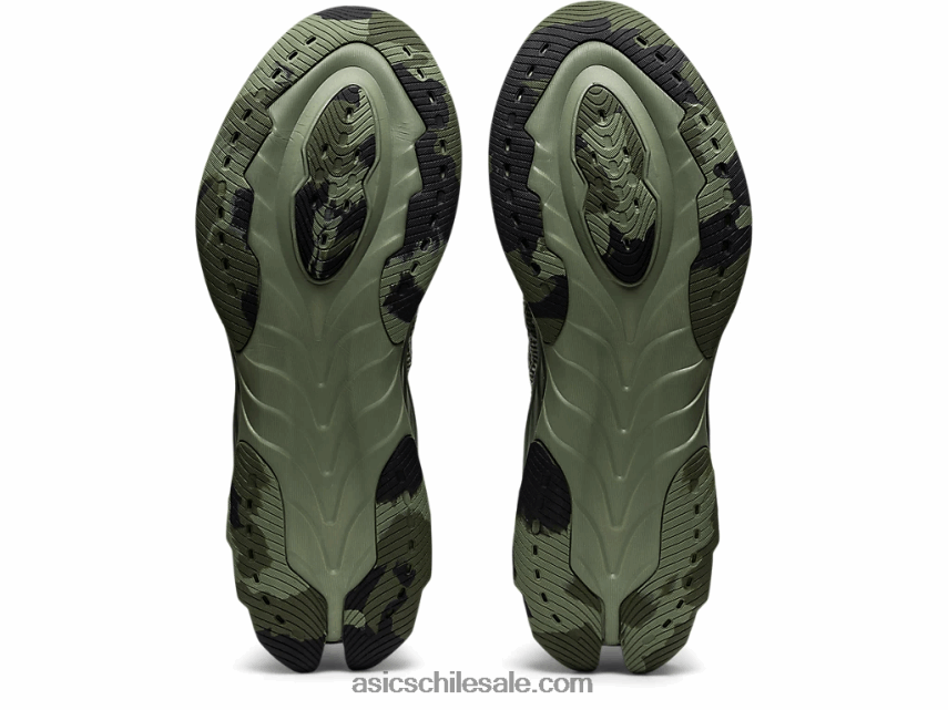 hombres Asics gel-kinsei explosión le R8N446654 liquen verde/blanco