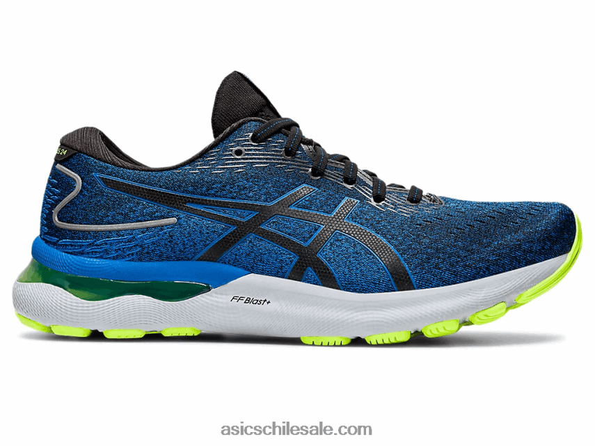 hombres Asics gel-nimbus 24 R8N4461554 unidad de negro/lago