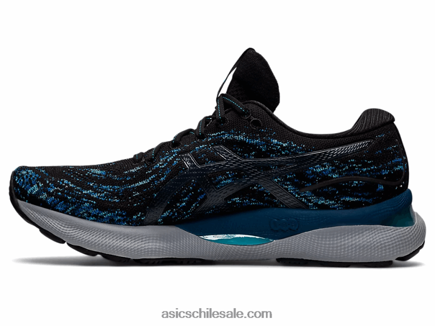 hombres Asics gel-nimbus 24 mk R8N4461193 negro/azul mako