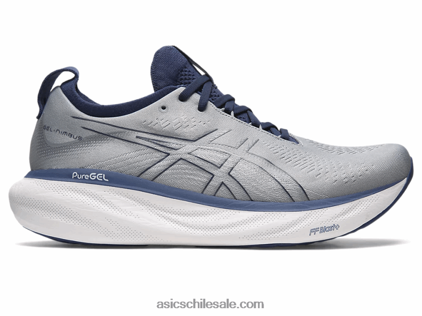 hombres Asics gel-nimbus 25 R8N4469 yeso/azul índigo