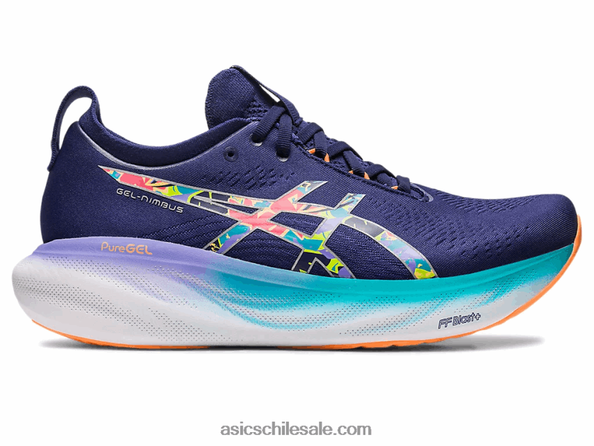 hombres Asics gel-nimbus 25 lite-espectáculo R8N446343 ralladura de lima/espectáculo ligero