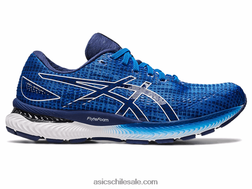hombres Asics gel-saiun R8N446496 azul eléctrico/blanco