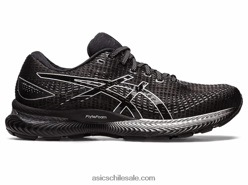 hombres Asics gel-saiun R8N446509 negro/plata pura