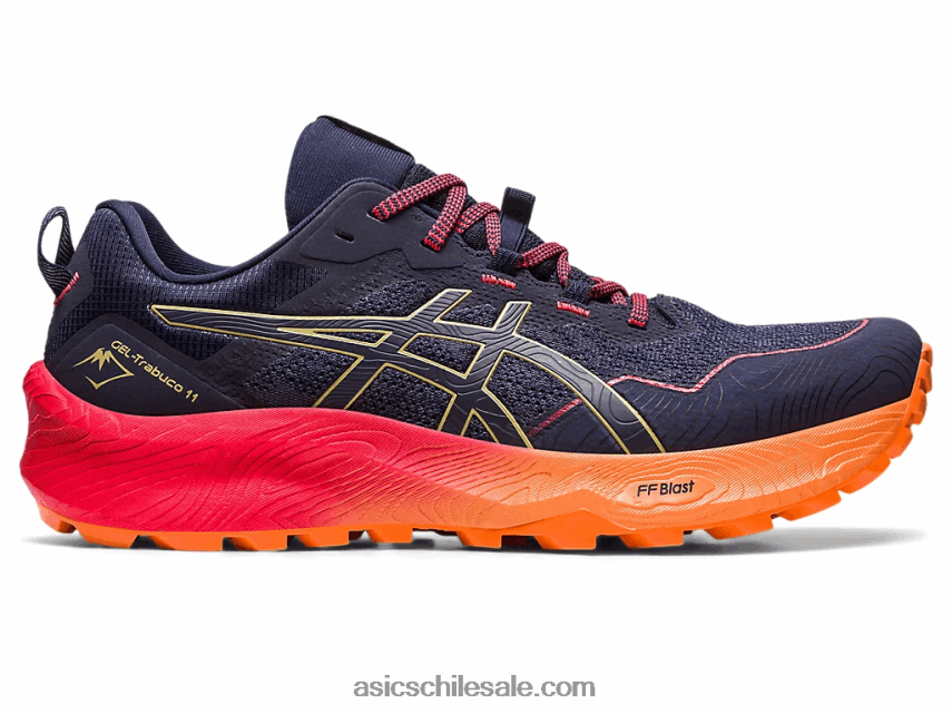 hombres Asics gel-trabuco 11 R8N446250 azul índigo/aceite de oliva