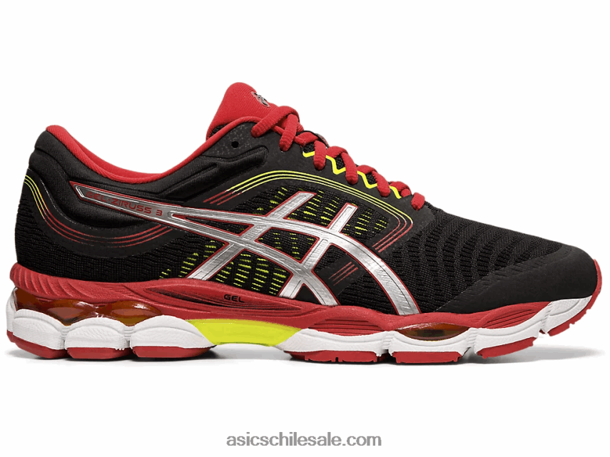 hombres Asics gel-ziruss 3 R8N4462103 negro/rojo veloz