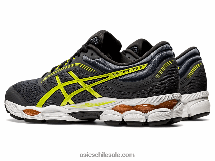 hombres Asics gel-ziruss 3mx R8N4462014 gris portador/ralladura de lima
