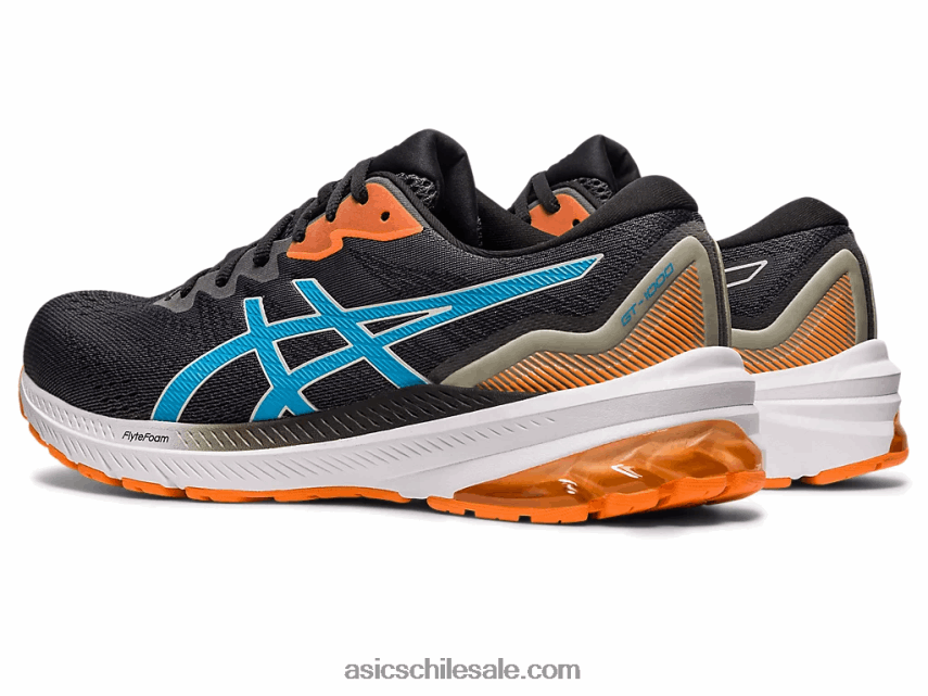 hombres Asics gt-1000 11 R8N446438 negro/azul isla