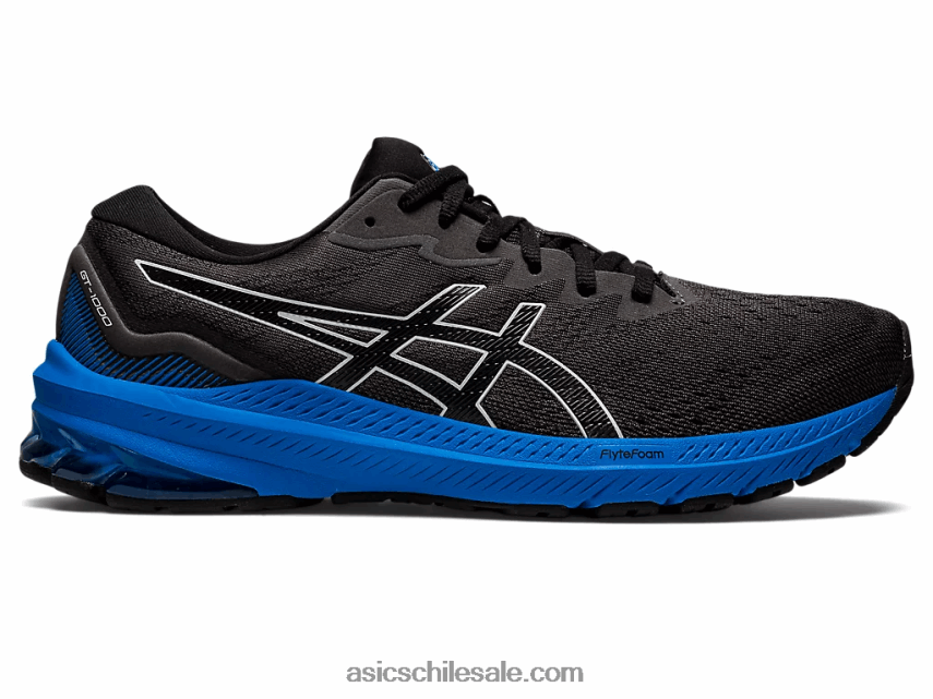hombres Asics gt-1000 11 R8N446935 negro/azul eléctrico