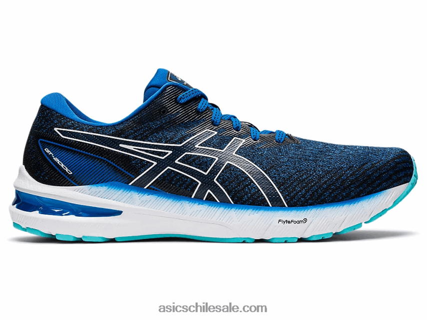 hombres Asics gt-2000 10 R8N4461465 unidad de lago/blanco