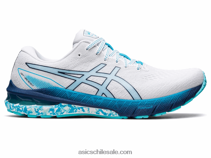 hombres Asics gt-2000 10 R8N446603 blanco/menta helada