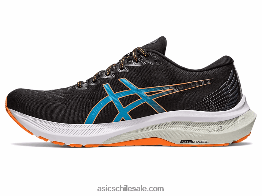 hombres Asics gt-2000 11 de ancho R8N446677 melocotón negro/sol