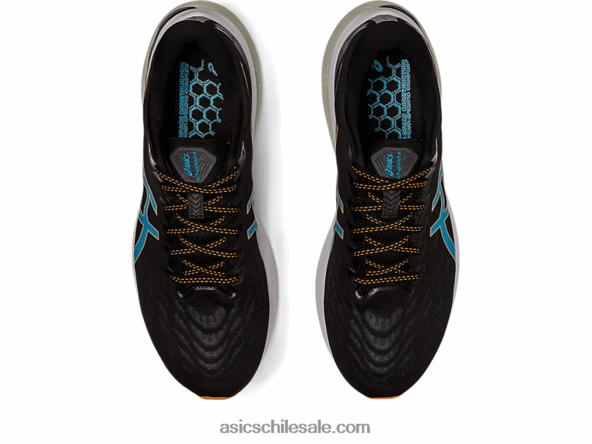 hombres Asics gt-2000 11 de ancho R8N446677 melocotón negro/sol