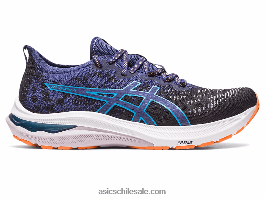 hombres Asics gt-2000 11 mk de punto R8N446117 negro/azul índigo