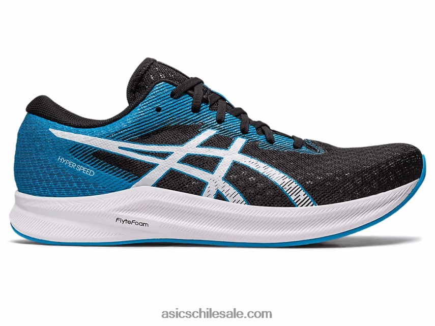 hombres Asics hipervelocidad 2 R8N446491 negro/azul isla