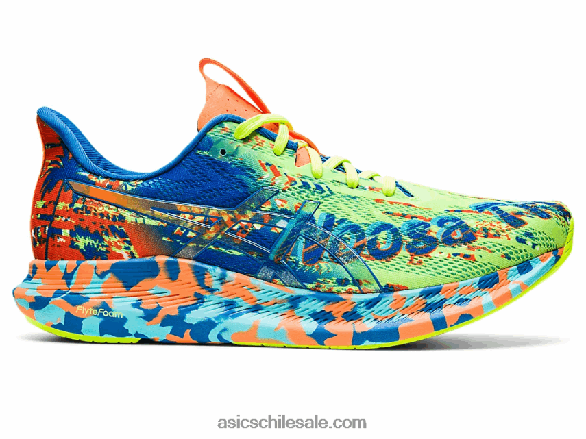 hombres Asics noosa tri 14 R8N4461046 unidad de peligro verde/lago