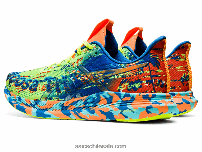 hombres Asics noosa tri 14 R8N4461046 unidad de peligro verde/lago