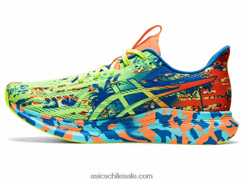 hombres Asics noosa tri 14 R8N4461046 unidad de peligro verde/lago