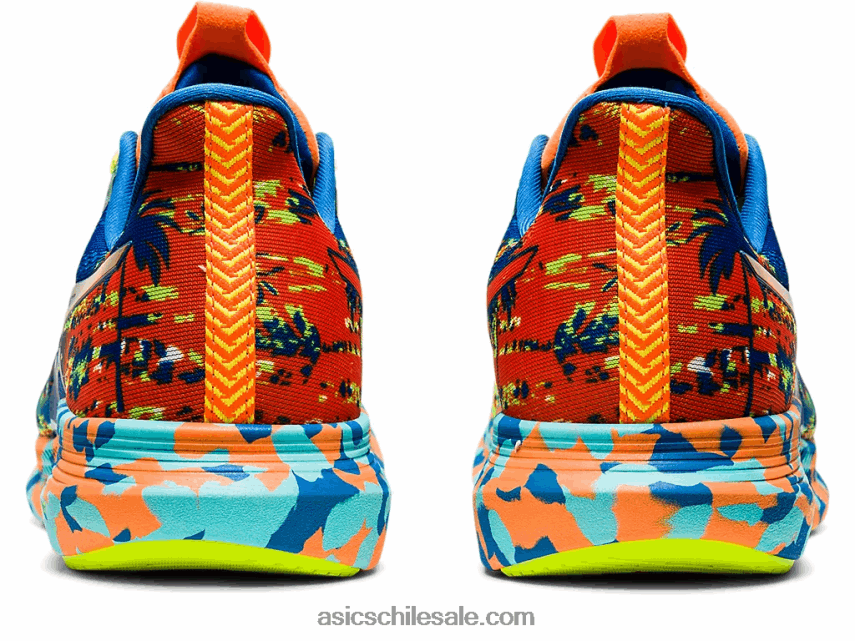 hombres Asics noosa tri 14 R8N4461046 unidad de peligro verde/lago