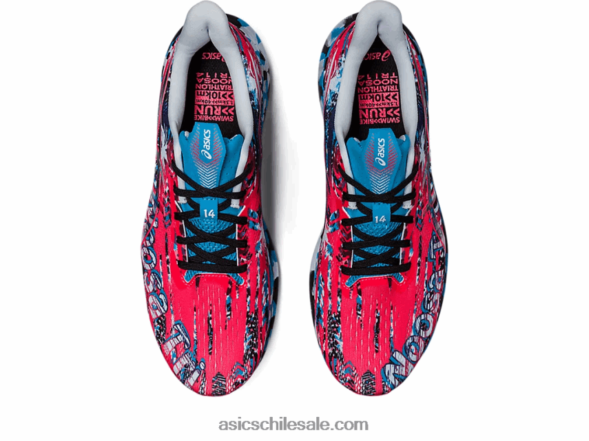 hombres Asics noosa tri 14 R8N446365 rosa diva/negro