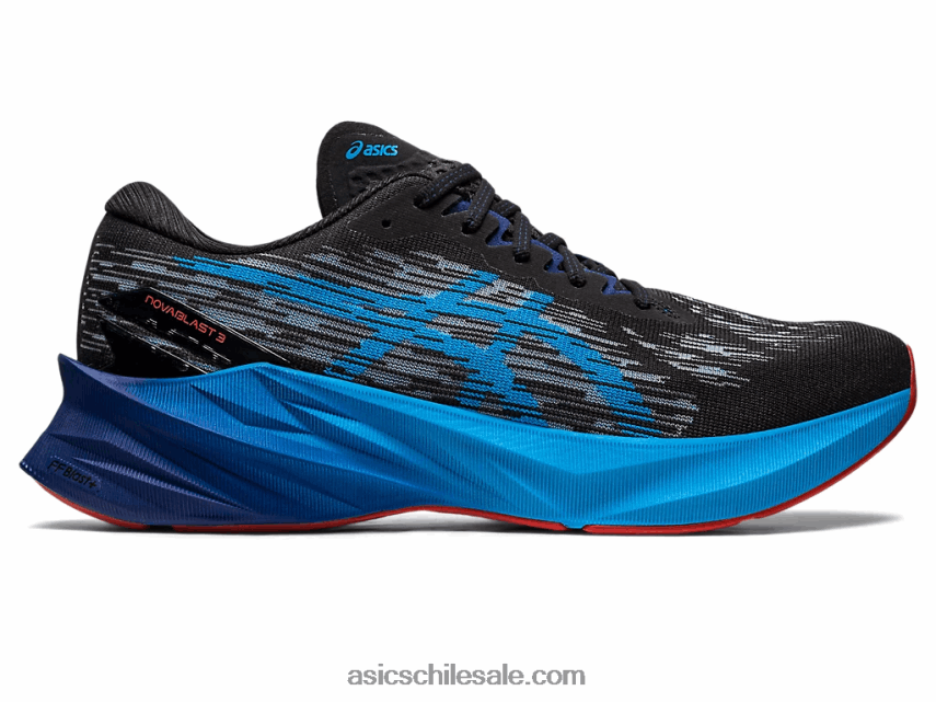 hombres Asics novablasto 3 R8N446377 negro/azul isla