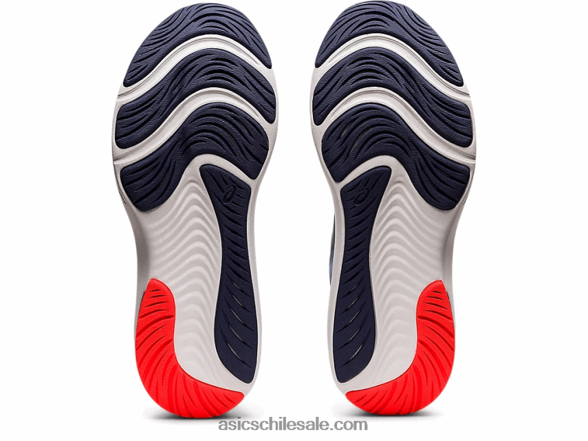 hombres Asics pulso de gel 13 R8N4461762 gris piedmont/azul trueno