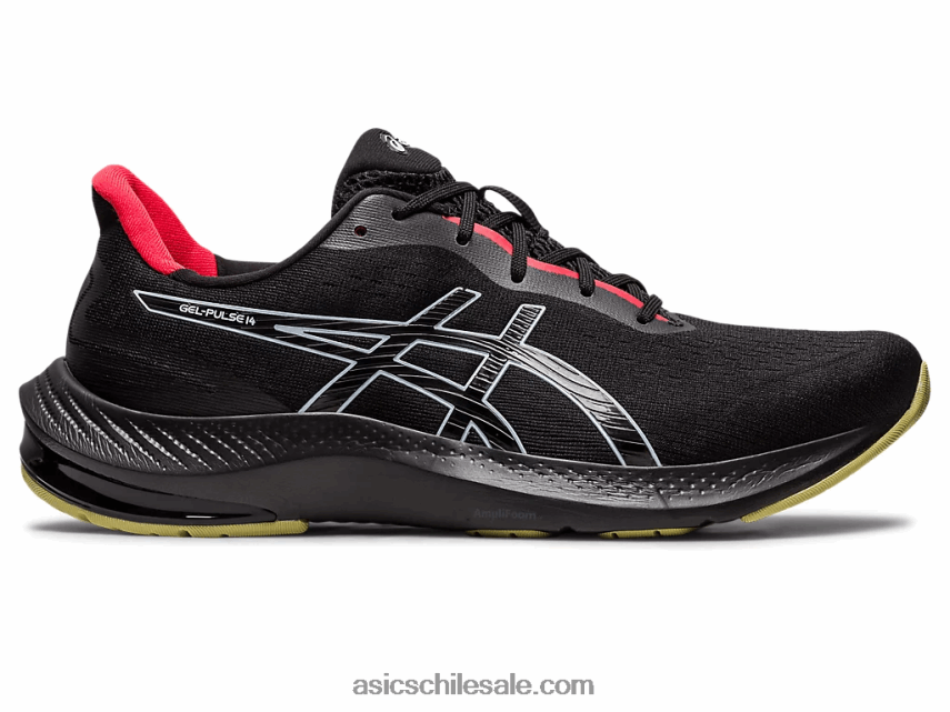 hombres Asics pulso de gel 14 R8N446460 cielo negro