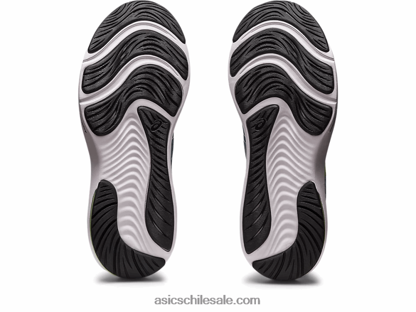 hombres Asics pulso de gel 14 R8N446528 acero ligero/ralladura de lima