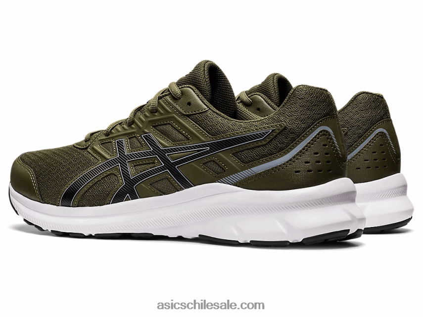 hombres Asics sacudida 3 R8N4461381 lona verde oliva/negro