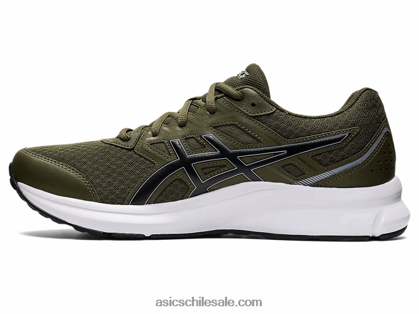 hombres Asics sacudida 3 R8N4461381 lona verde oliva/negro