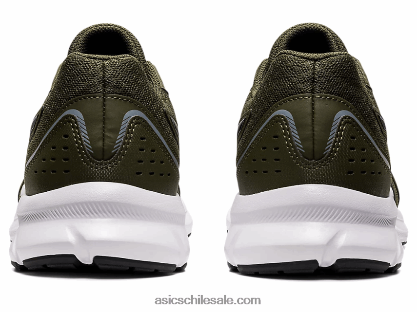 hombres Asics sacudida 3 R8N4461381 lona verde oliva/negro