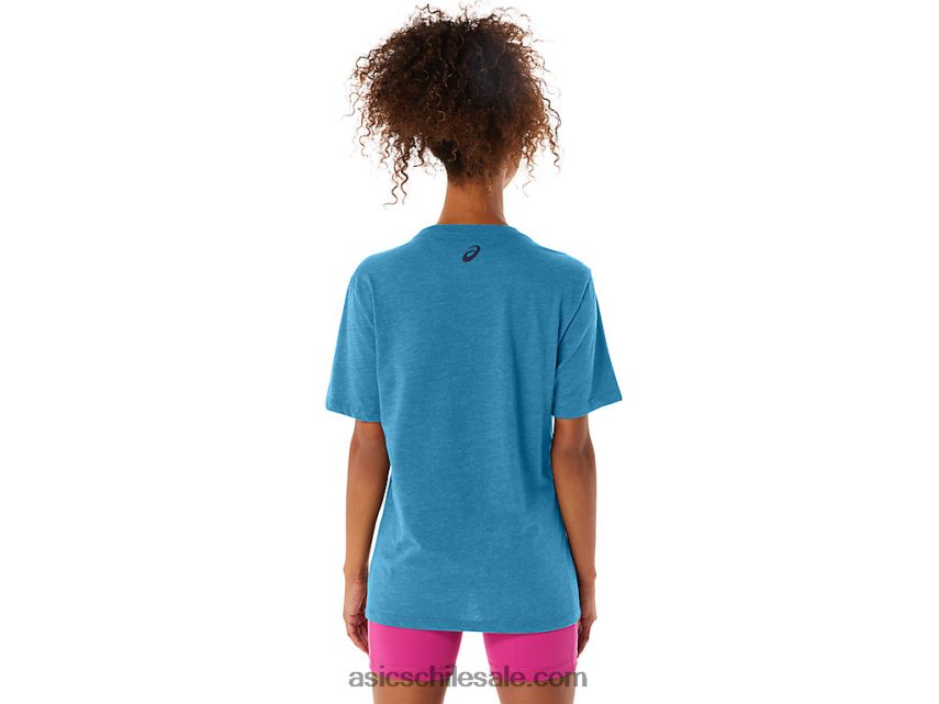 mujer Asics 1977 mtn camiseta R8N44642 isla azul brezo