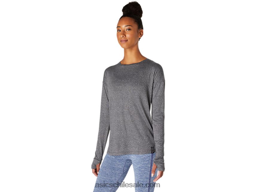 mujer Asics Top de manga larga R8N4463674 rendimiento negro