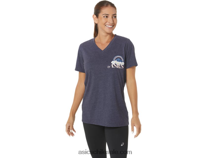 mujer Asics aventura alanna cuello en v R8N4462797 brezo chaquetón