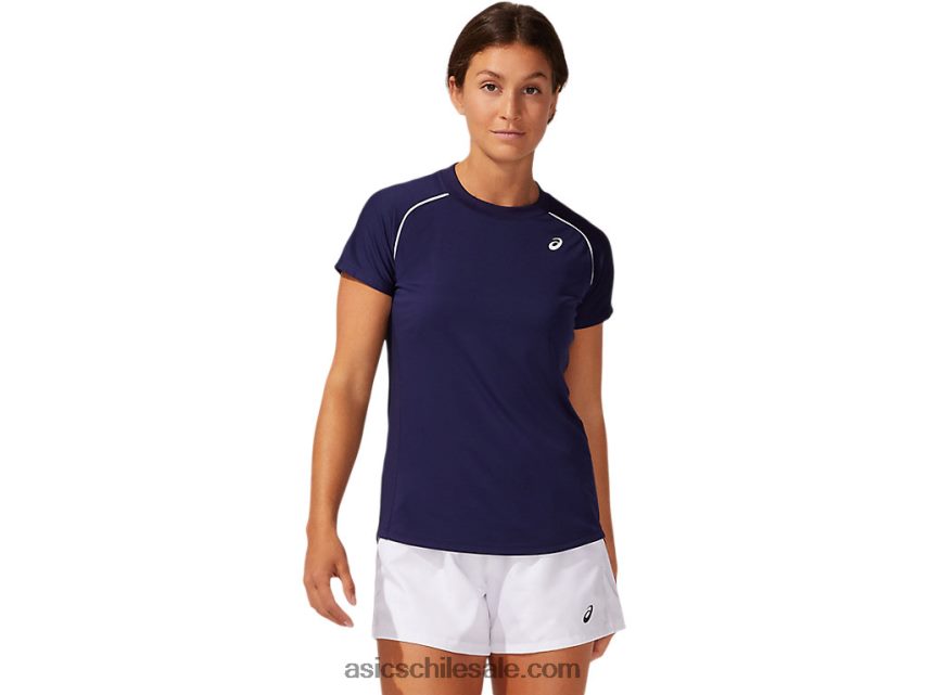 mujer Asics camiseta con ribetes R8N4463882 chaquetón