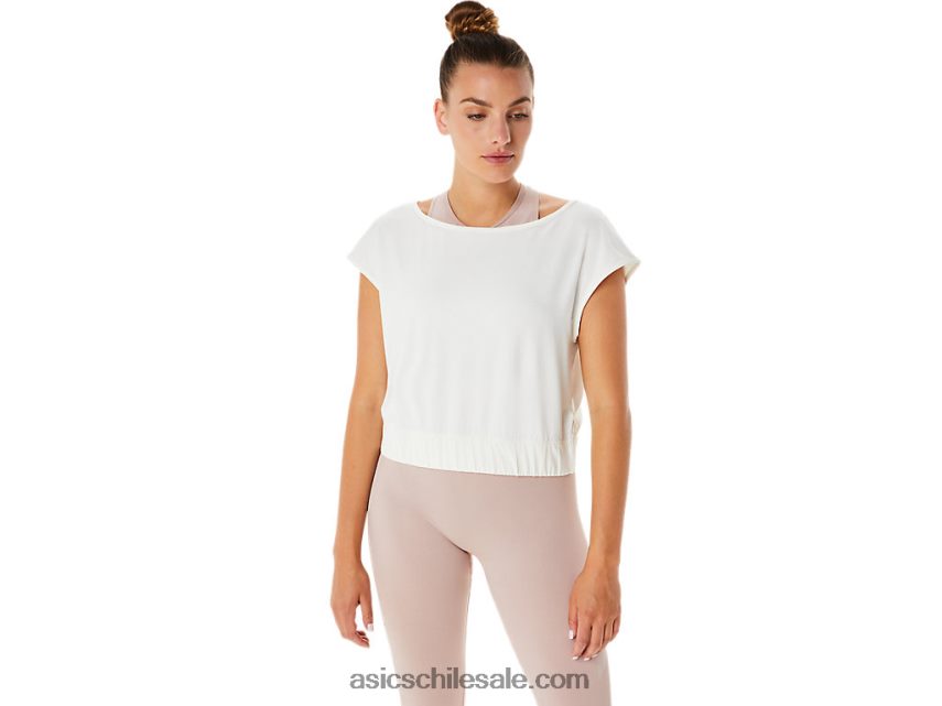 mujer Asics camiseta de manga corta nagino flex R8N4462143 crema