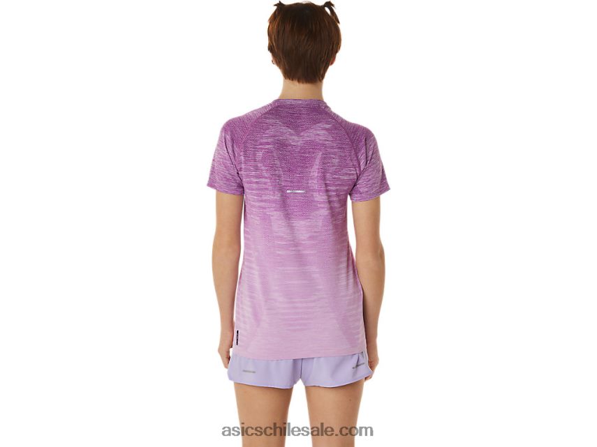 mujer Asics camiseta de manga corta sin costuras R8N4462961 resplandor orquídea/lavanda