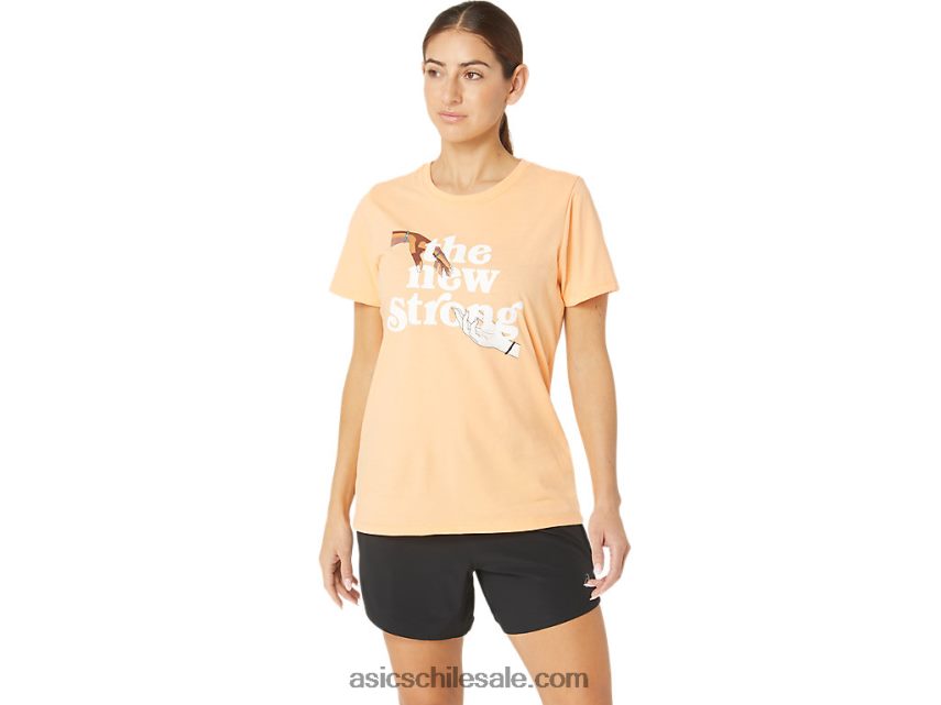 mujer Asics la nueva camiseta de carrera fuerte R8N4462232 duna de verano