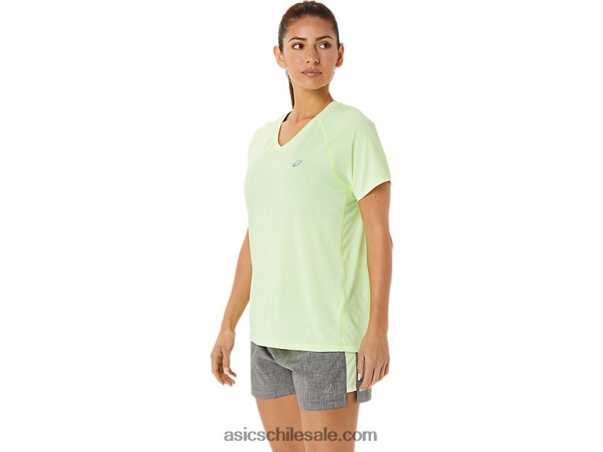 mujer Asics lyte listo para usar con cuello en v R8N4463396 iluminar brezo amarillo