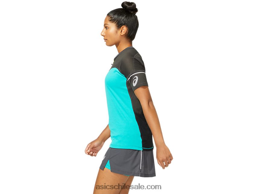 mujer Asics parte superior de fujitrail R8N4464006 joya báltica