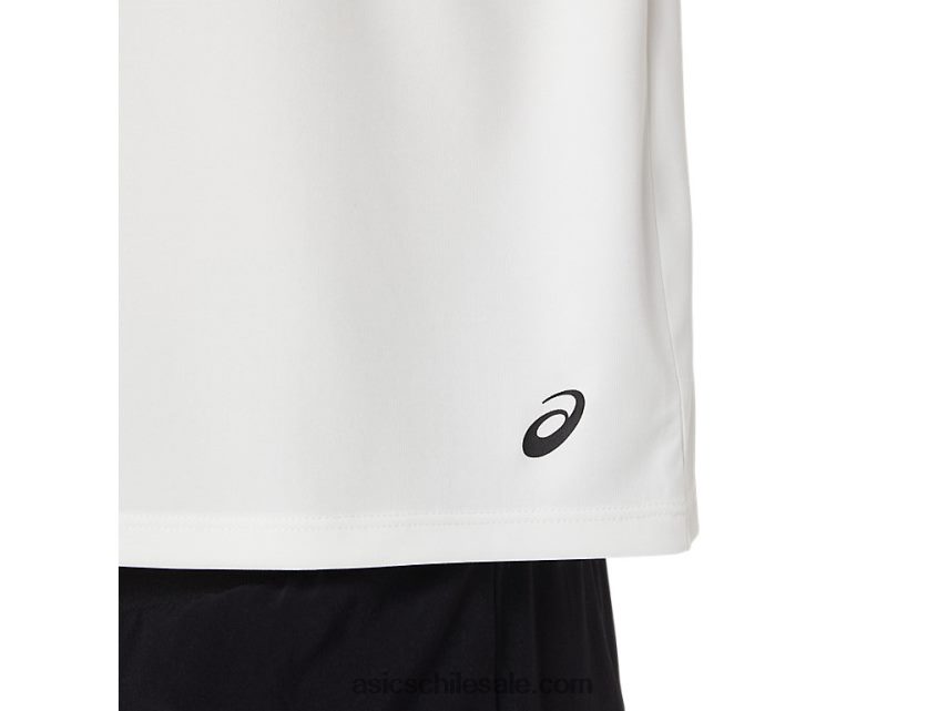 mujer Asics parte superior de residuos marinos R8N4463483 blanco natural