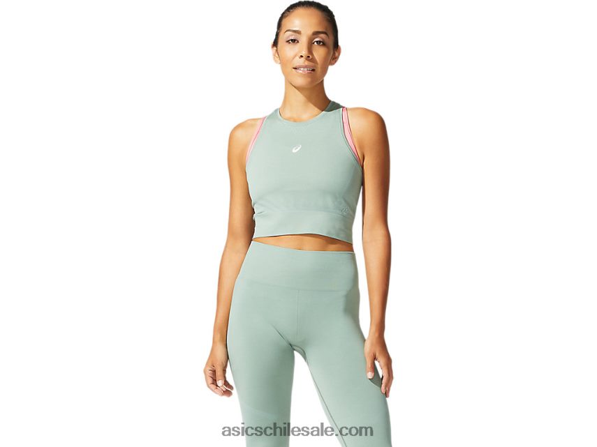 mujer Asics parte superior sin costuras R8N4463974 pizarra gris