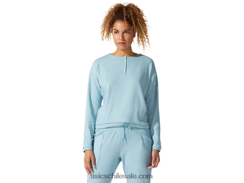 mujer Asics sudadera elástica suave R8N4464053 humo azul