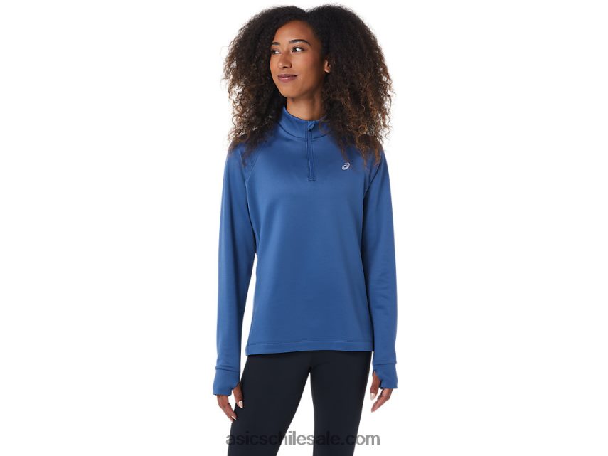 mujer Asics termopolis 1/4 zip R8N4462799 gran tiburon